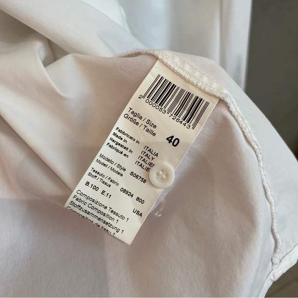Peserico Women’s White Shirt, Size IT 40/ US 4 - Picture 8 of 13